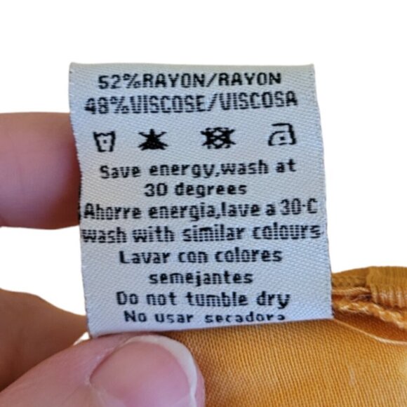 Golden Palm Print Sleeveless Jumpsuit Pepaloves size S - Picture 6 of 13